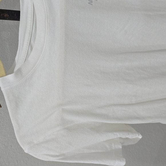 The North Face Classic White Tee With Silver Logo T-Shirt Womens Medium - Picture 4 of 11